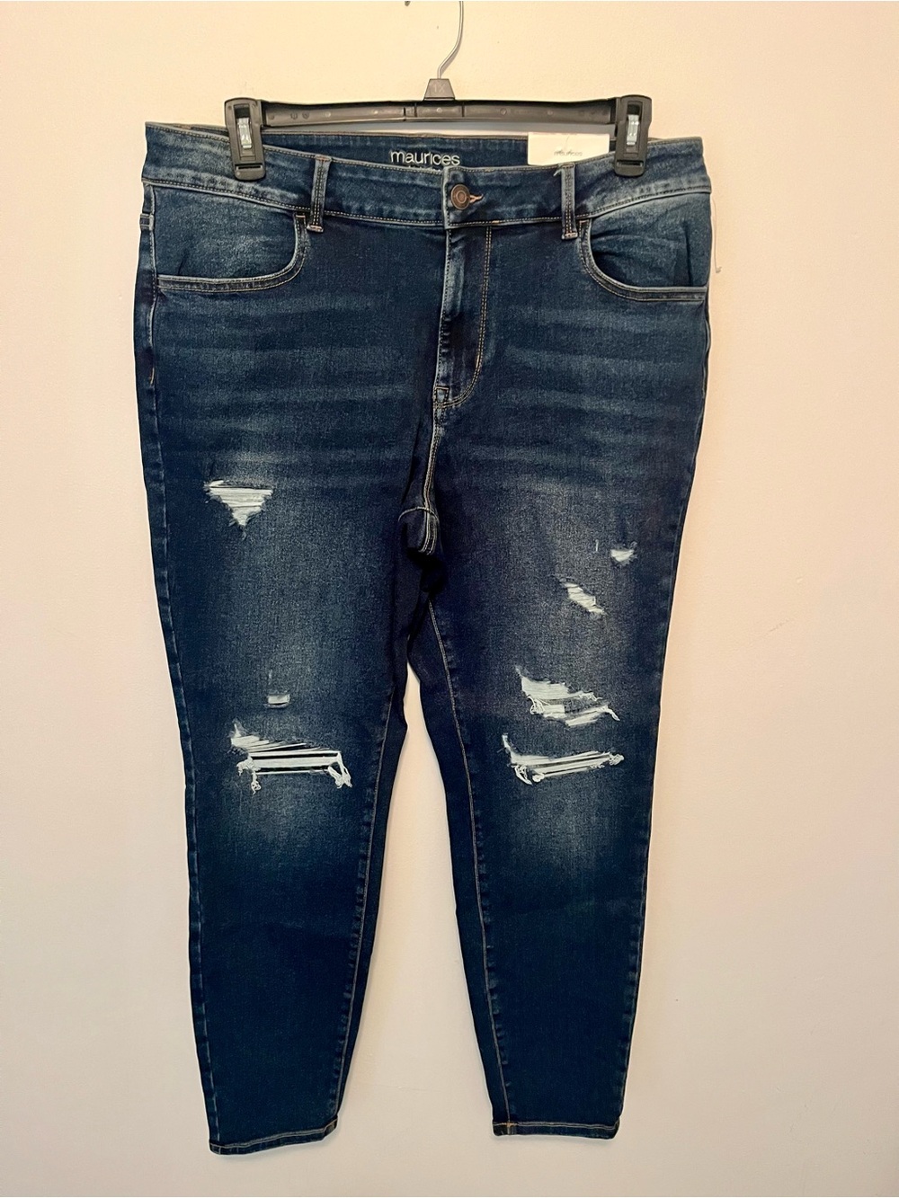 Maurices Indigo Ripped Women's Jeggings